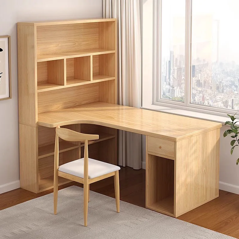 L Shaped Desk Setup - Computertisch, L-förmiger Knietafel-Schreibtisch, 55-Zoll-Schreibtisch mit 3