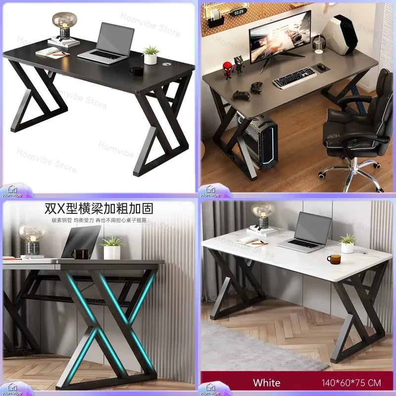 L Shaped Desk Setup - Moderner Minimalistischer Computertisch für Home Office