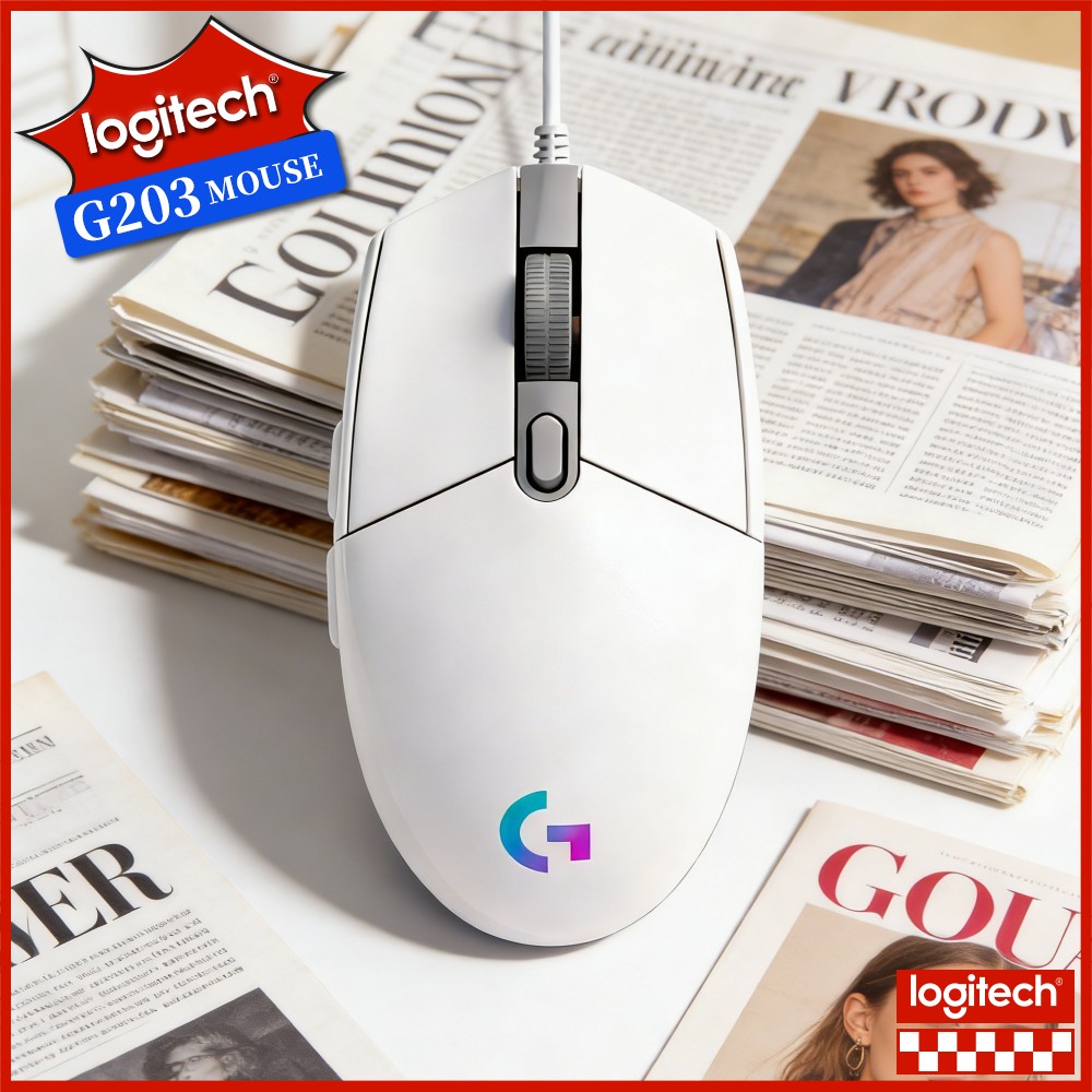 Logitech Mouse G203 - Logitech G203 Kabelgebundene Gaming-Maus Ergonomische Handgelenkauflage