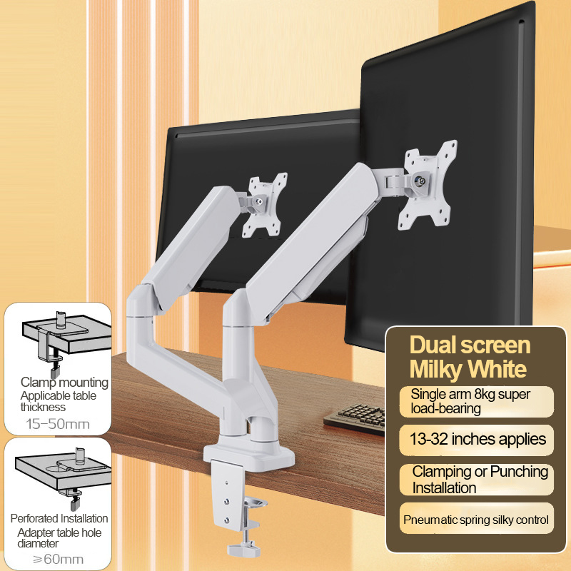 Desk Setup Monitor Arm - VESA 100x100mm höhenverstellbarer Monitorständer für zwei