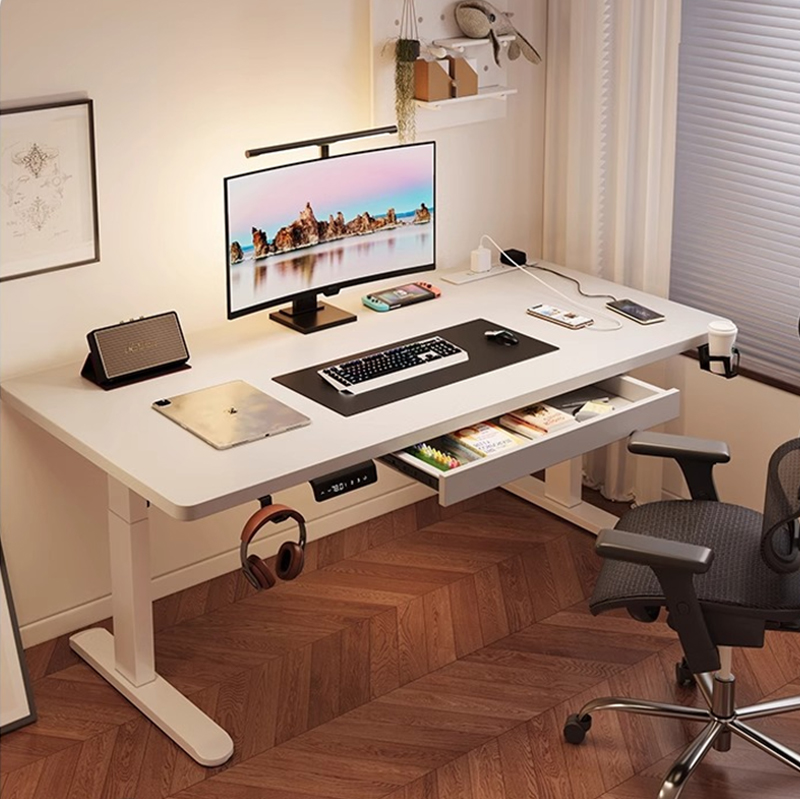 Desk Setup Ergonomics - Moderner Elektrischer Stehschreibtisch aus Eisen mit