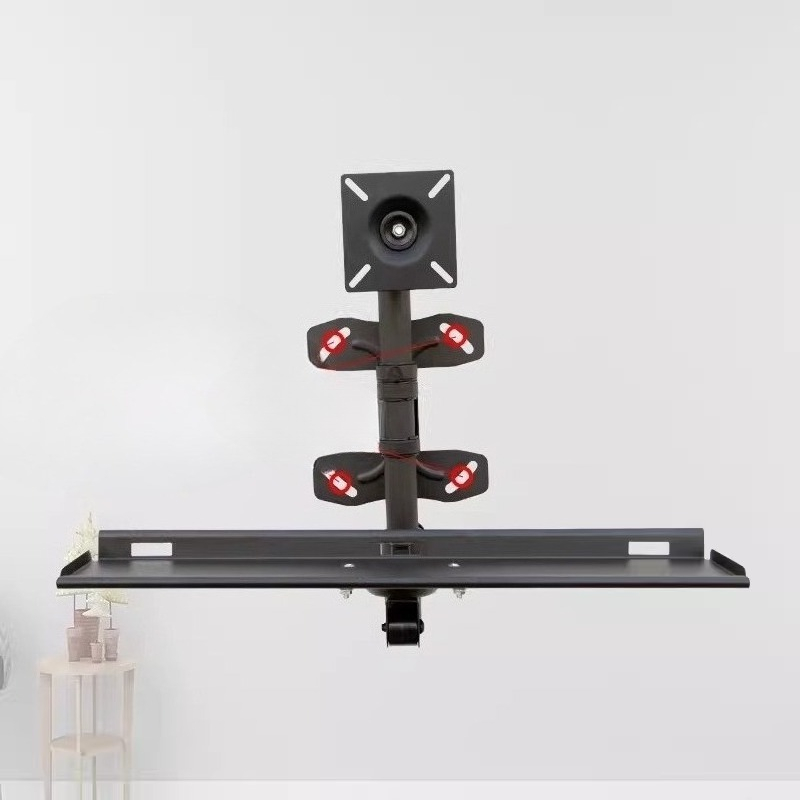 Ergonomic Desk Setup Keyboard - Verstellbare Wand-Tastaturablage Ergonomischer Schreibtisch-Organizer Platzsparender Ausziehbarer