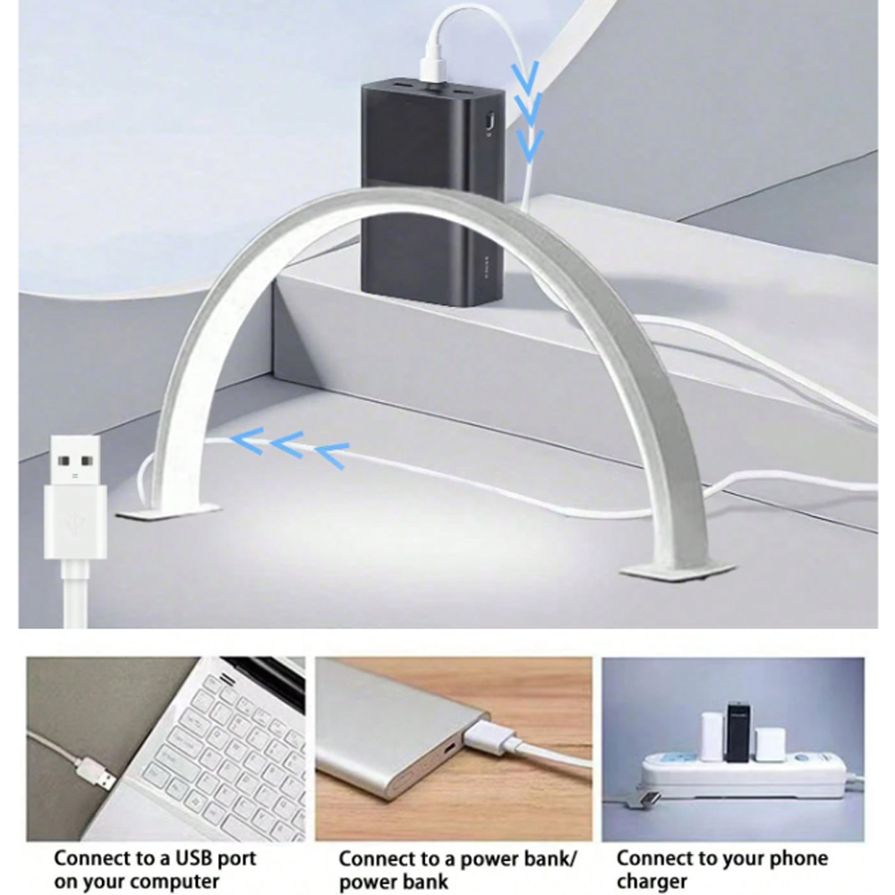 Desk Setup Equipment - Nagellampe 40/66CM LED-Tischleuchte mit USB 5V