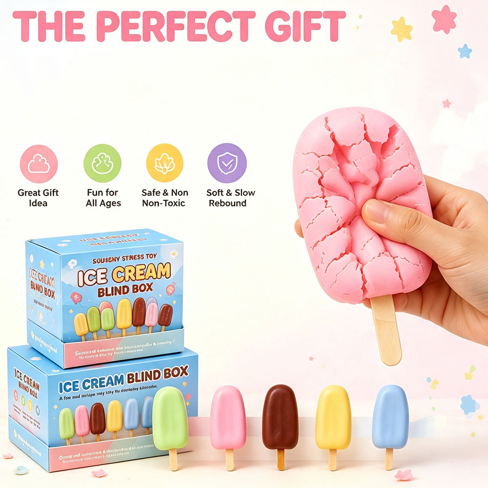 Desk Setup Asmr - Trendiger Teen-Schreibtisch-Setup Kawaii Eiscreme-Bar Squishy Crispy