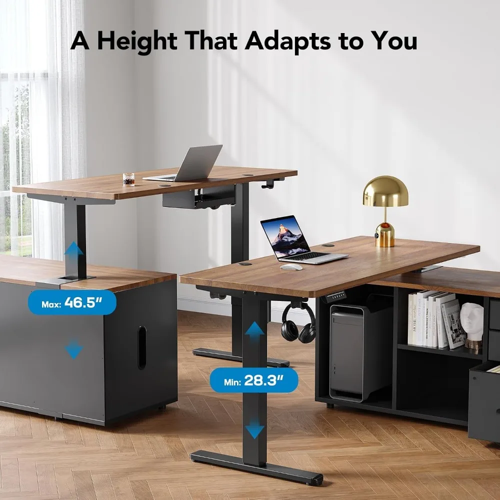 HUANUO 55 Zoll L-förmiger Steh – L Shaped Desk Setup Bewertung und Preis