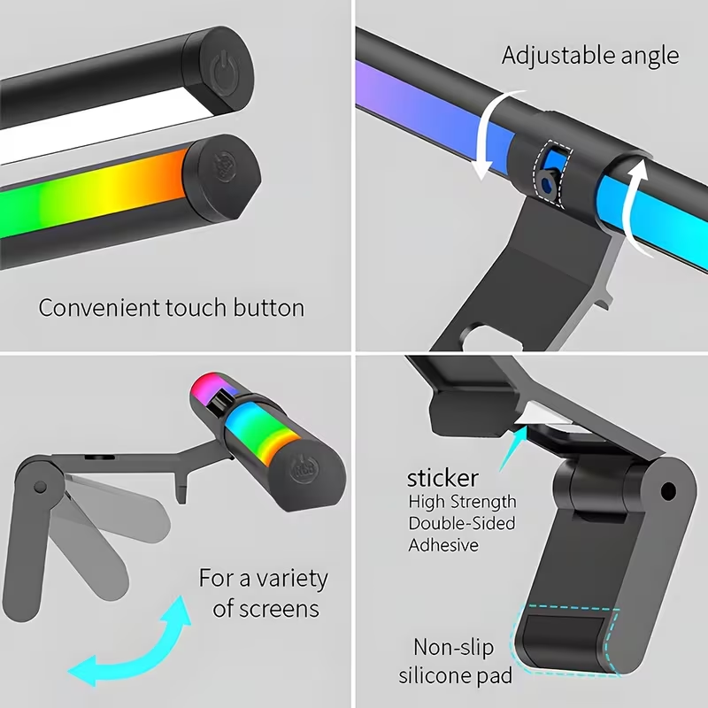 Monitor-Lichtleiste RGB-Lichtl – Desk Setup Equipment Bewertung und Preis
