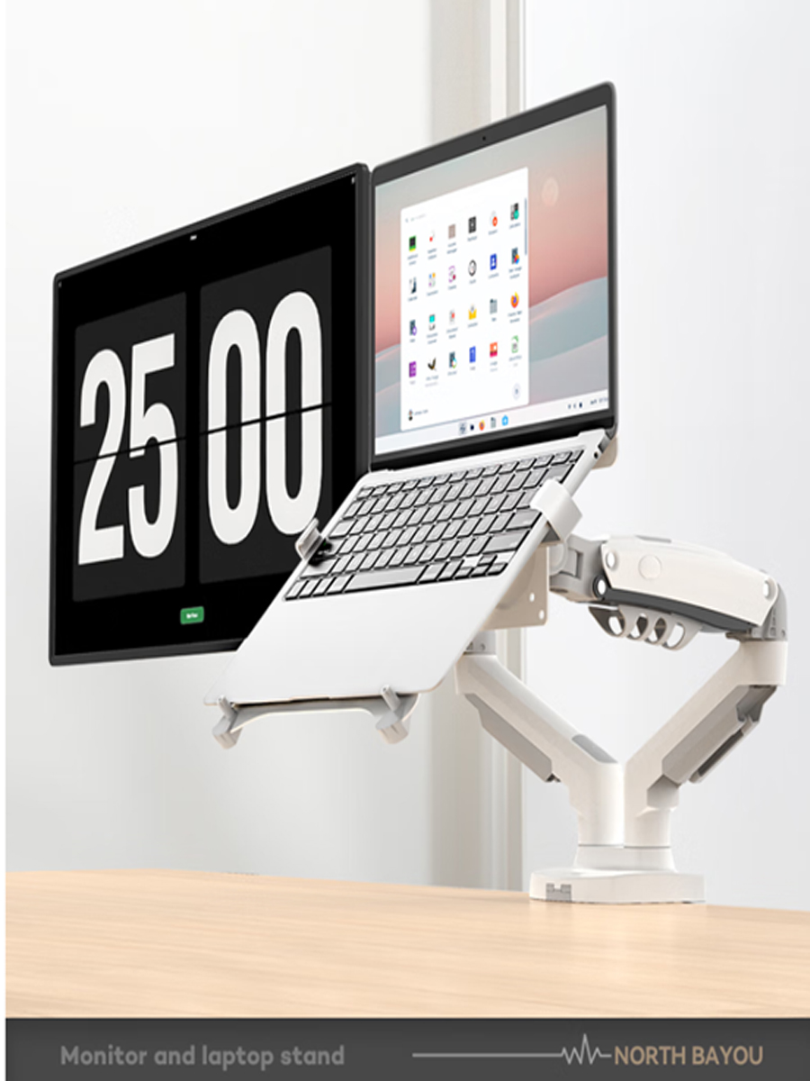 Desktop NB F160 + FP-2 Gasfede – Desk Setup Monitor Arm Bewertung und Preis