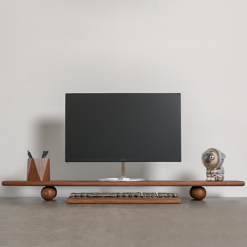 Desktop-Riser aus Naturholz, D – Desk Setup Living Room Bewertung und Preis