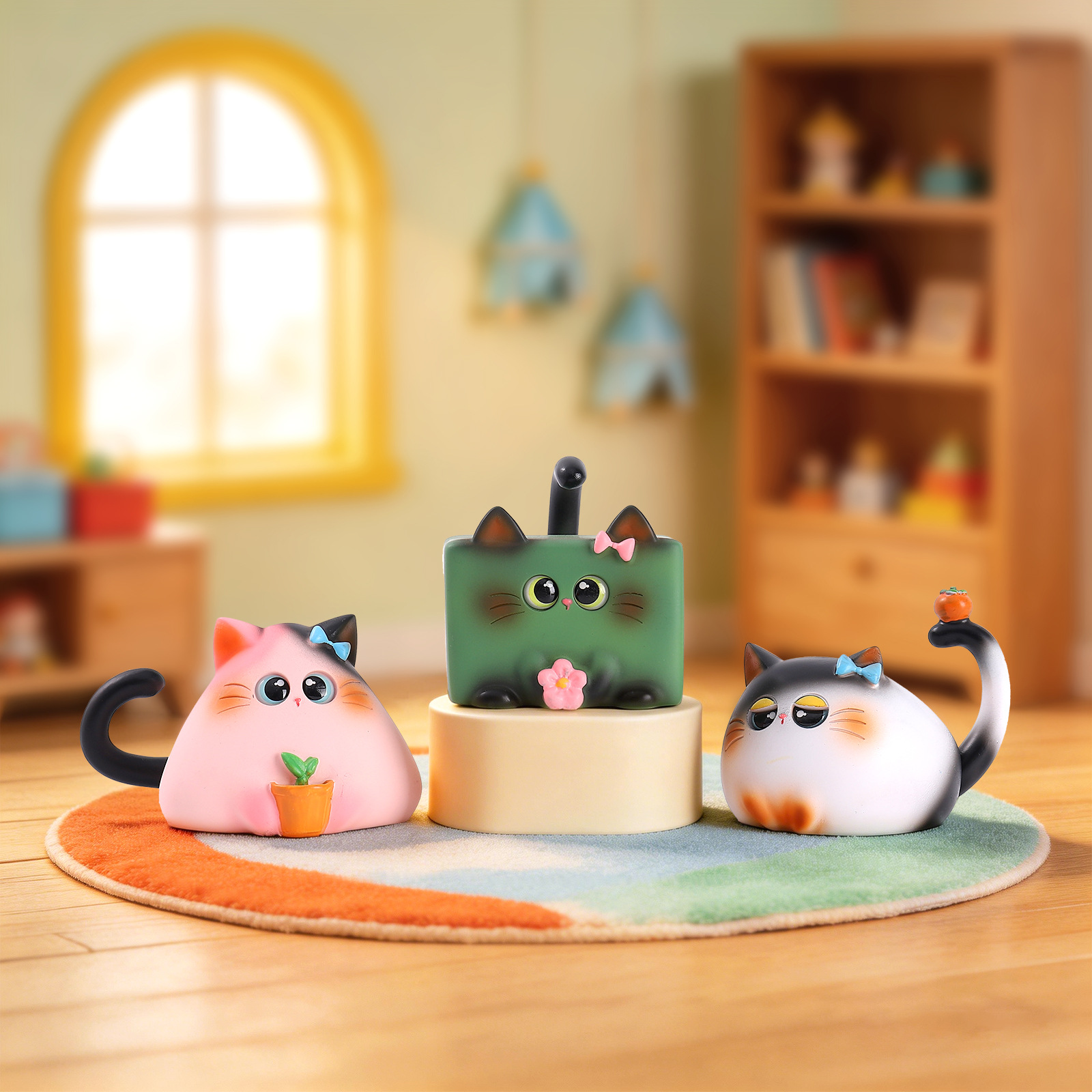 Blind Box Katzenfigur aus Harz – Desk Setup Equipment Bewertung und Preis