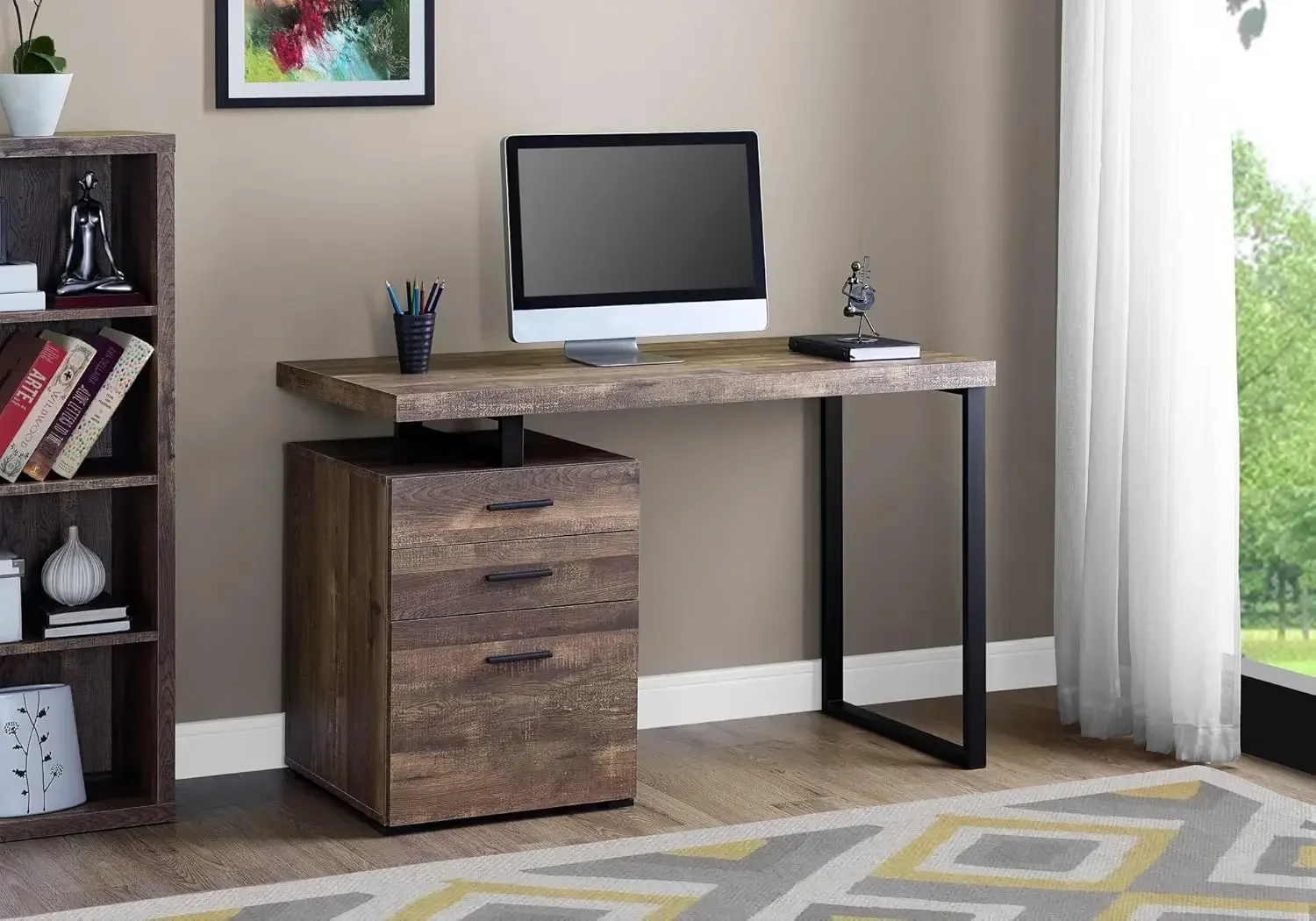 Computertisch mit Aktenschrank – L Shaped Desk Setup Bewertung und Preis