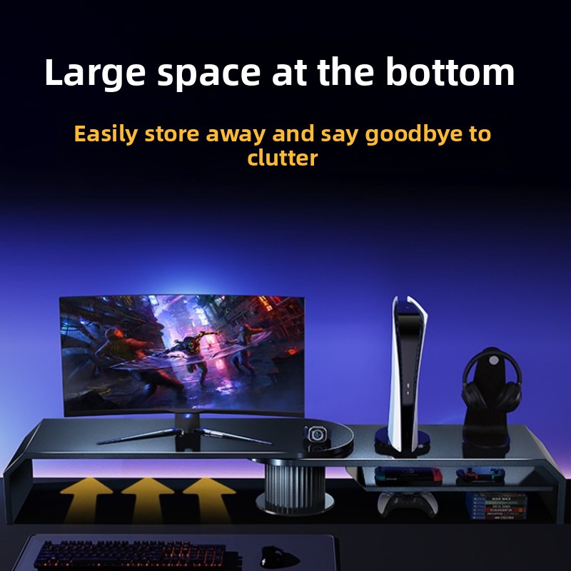 Gaming-Dual-Monitor-Ständer, B – Desk Setup Living Room Bewertung und Preis