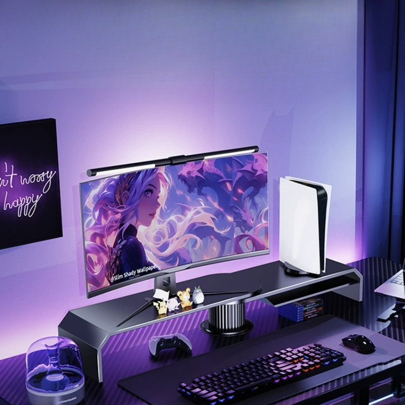 Gaming-Dual-Monitor-Ständer, B – Desk Setup Living Room Bewertung und Preis