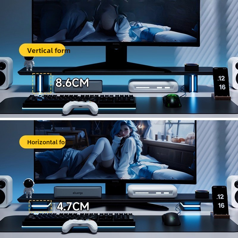 RGB-Monitorständer, ergonomisc – Desk Setup Ergonomics Bewertung und Preis