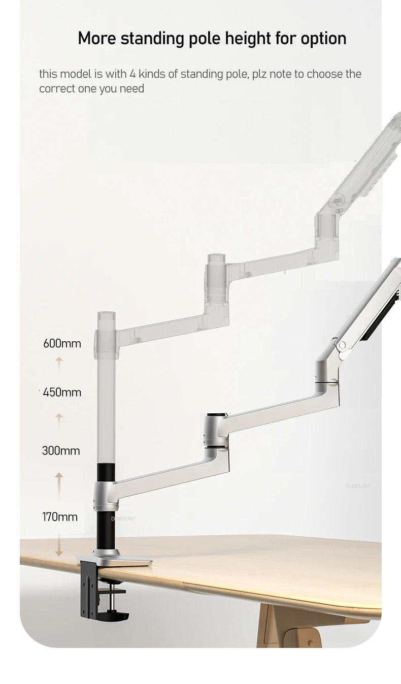 (1098mm) DL-8014 Mechanische F – Desk Setup Monitor Arm Bewertung und Preis