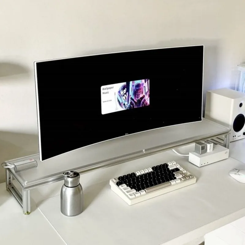 Aluminium-Monitorständer, Acry – Desk Setup Living Room Bewertung und Preis