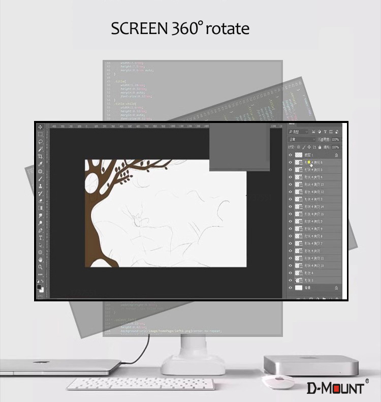 D-MOUNT D90 Metall-Aluminium 1 – Desk Setup Monitor Arm Bewertung und Preis